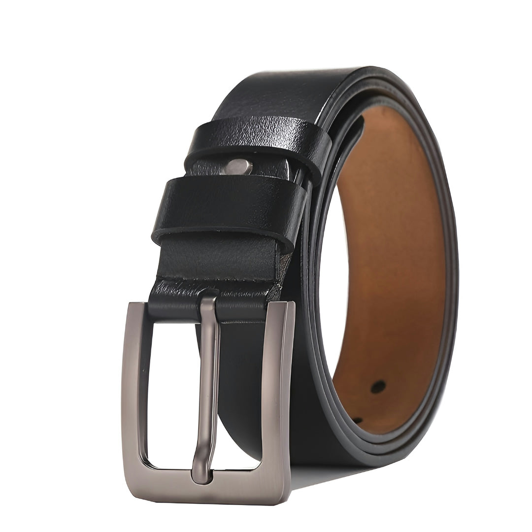 Cintura da uomo elegante con fibbia regolabile, accessorio classico