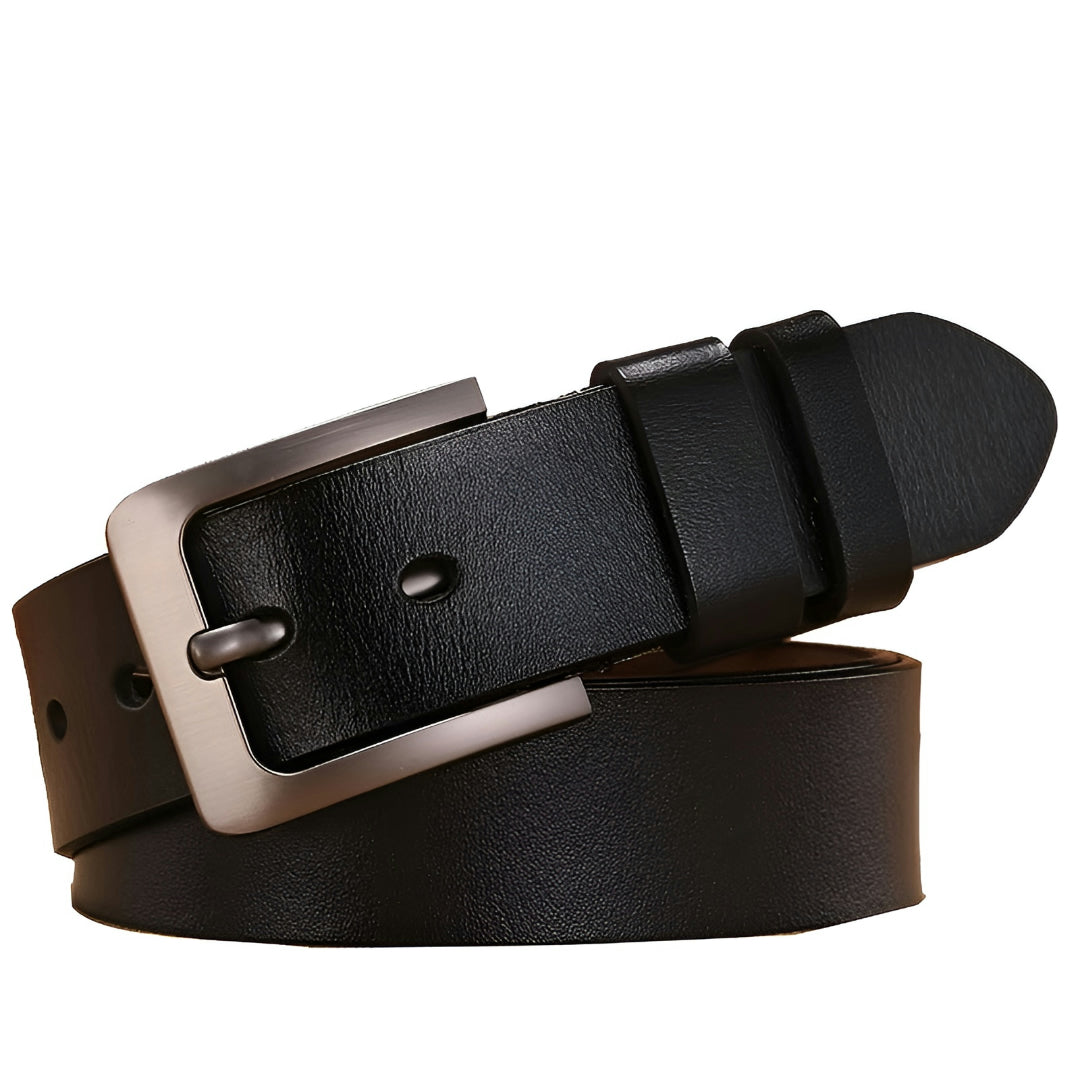 Cintura da uomo elegante con fibbia regolabile, accessorio classico