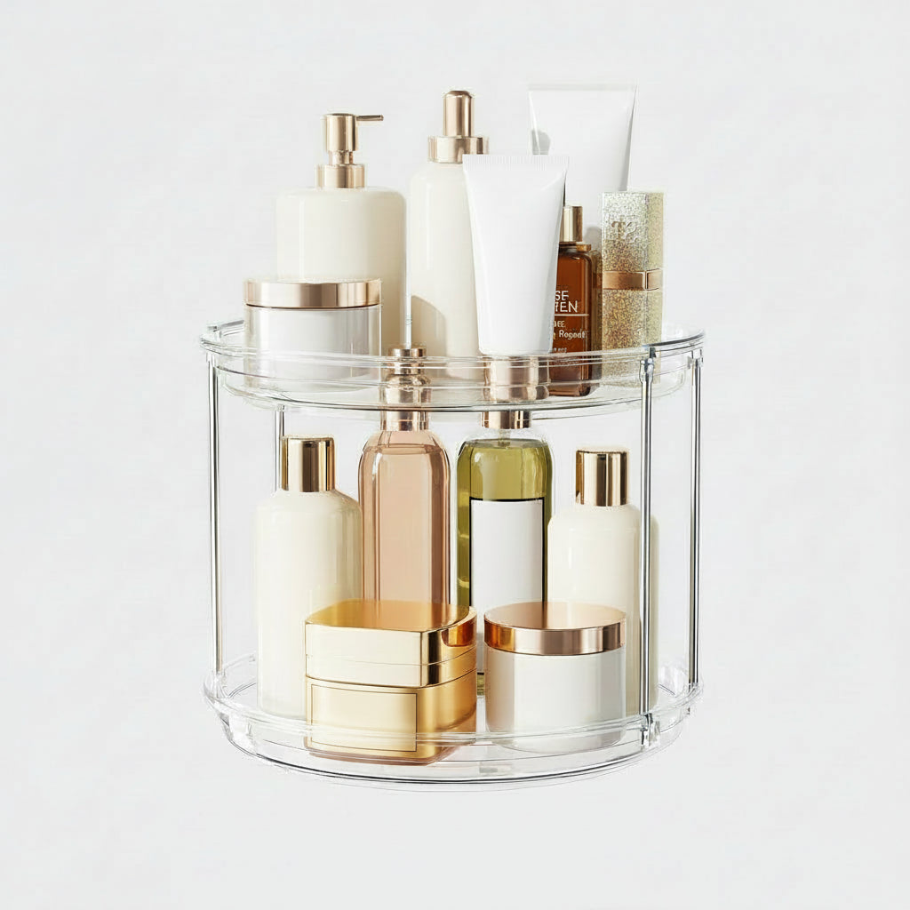Kitchen Organizer Compact Rotating Stand Bathroom