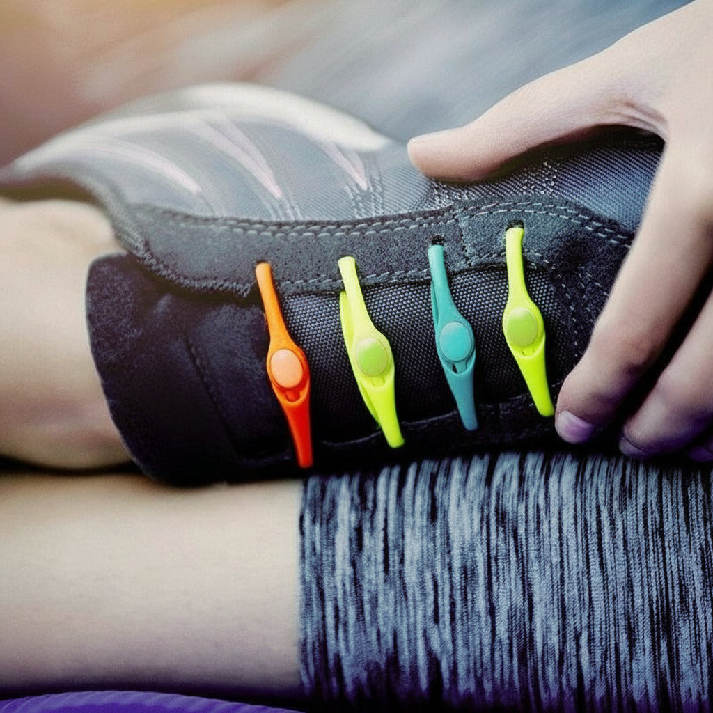 Colorful Silicone Shoelaces Flexible Fit Waterproof Stretchy Laces 1