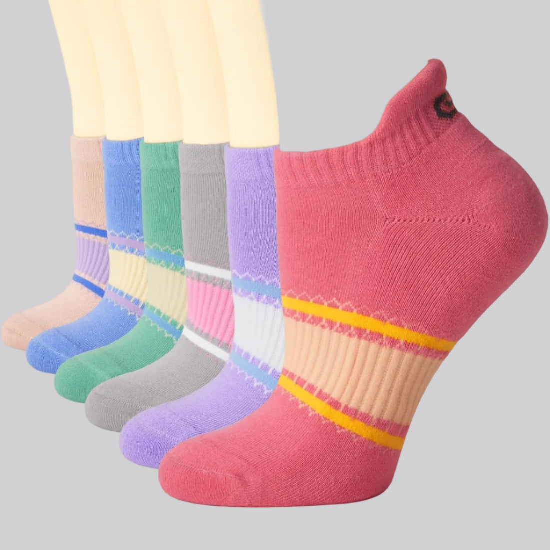 Sports Socks Low Ankle Breathable Cushioning Arch Support