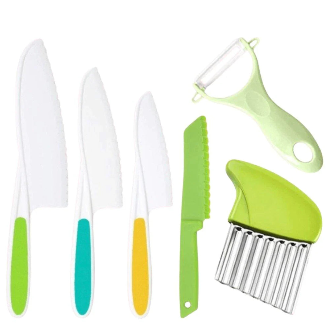 Coltelli Cucina Bambini Set Tagliere Pelapatate