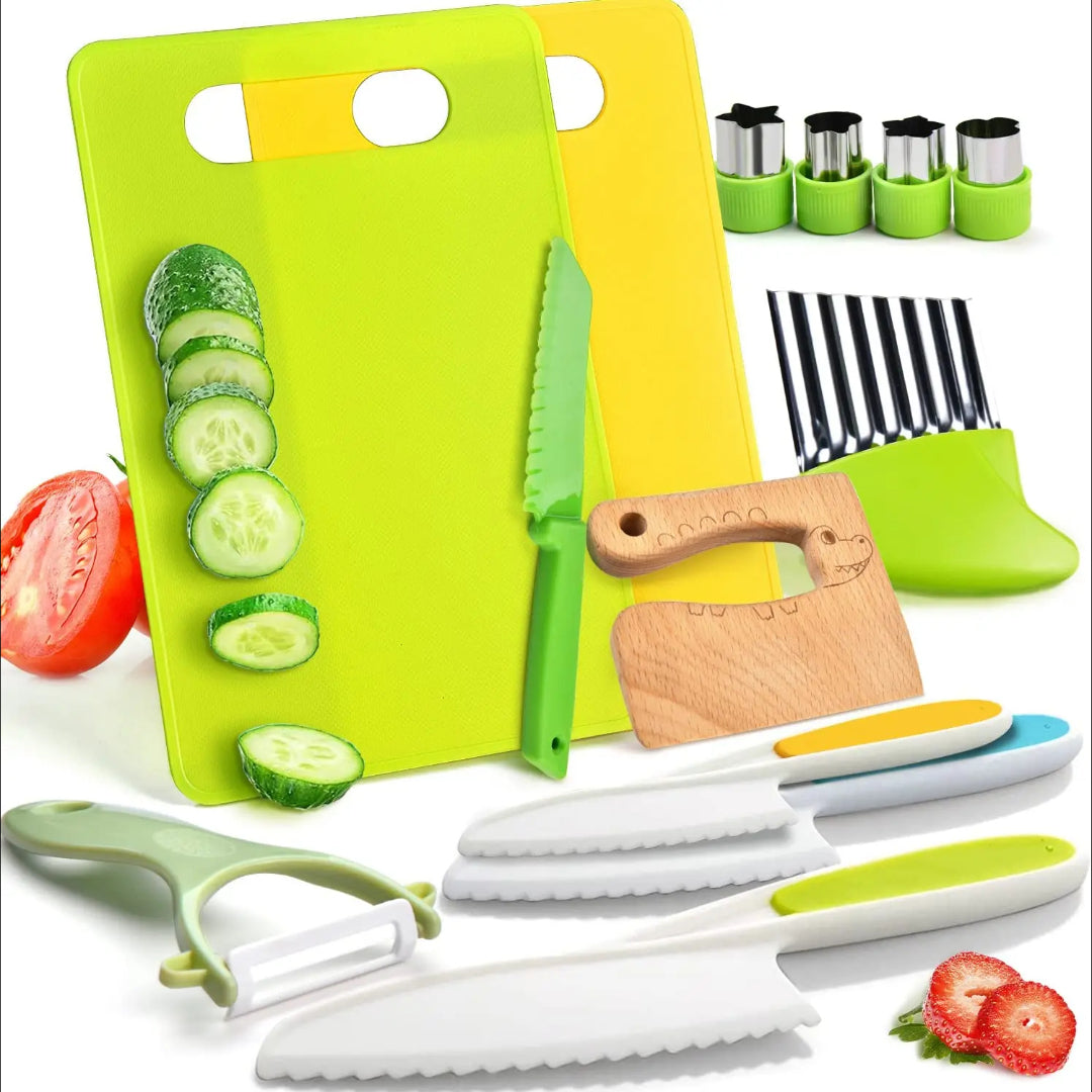 Coltelli Cucina Bambini Set Tagliere Pelapatate