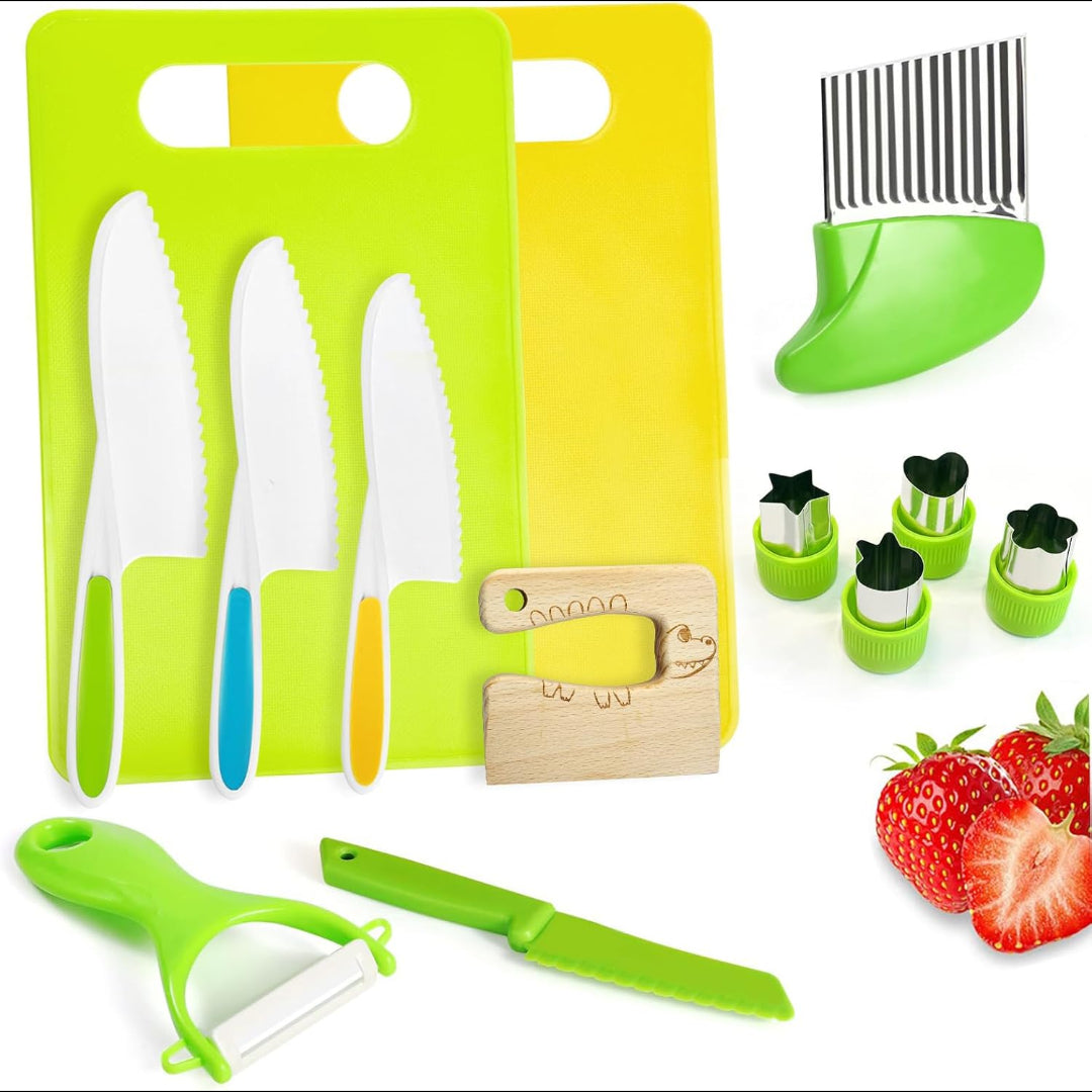 Coltelli Cucina Bambini Set Tagliere Pelapatate