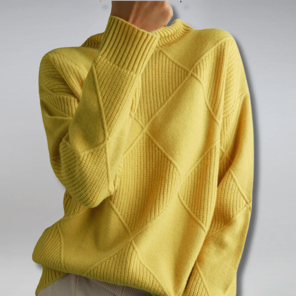 Suéter de mujer de manga larga, ropa casual de invierno cálida
