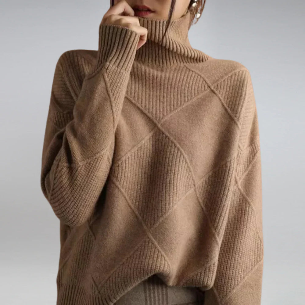 Suéter de mujer de manga larga, ropa casual de invierno cálida