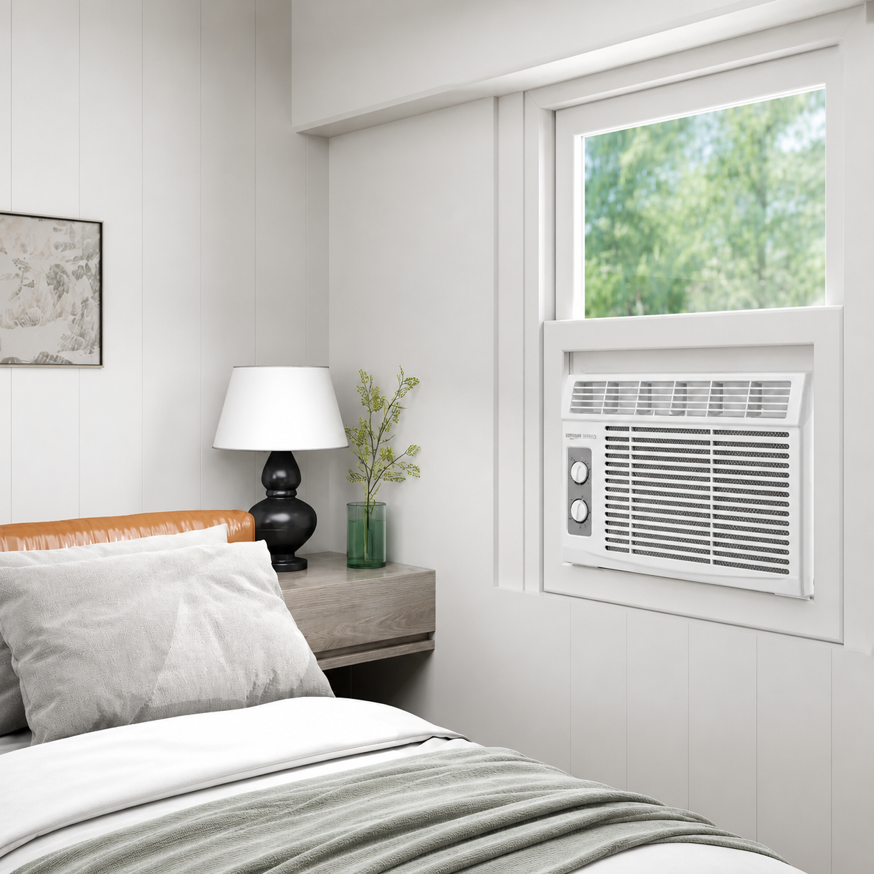 Aire acondicionado de ventana 5000 BTU silencioso ventilación para casa