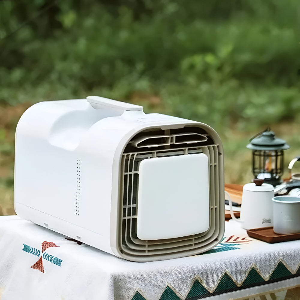 Aire Acondicionado Portátil para Auto Mini Climatizador Silencioso para Camping