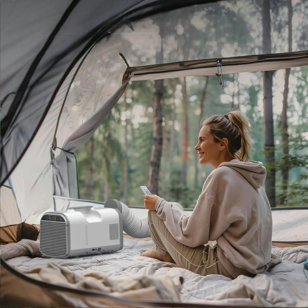 Aire acondicionado portátil para camping, tienda y camper