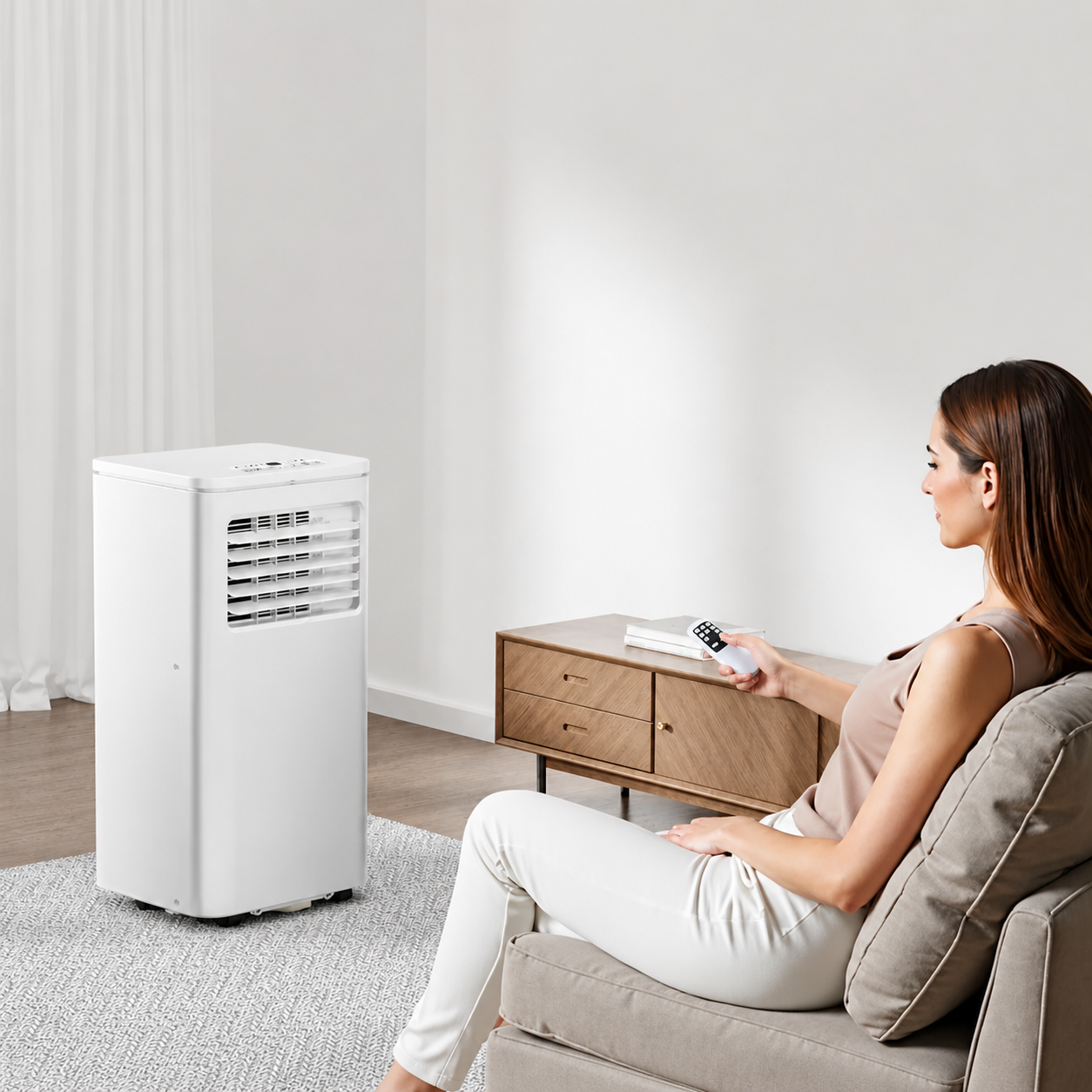 Portable Air Conditioner Air Cooler Dehumidifier Timer