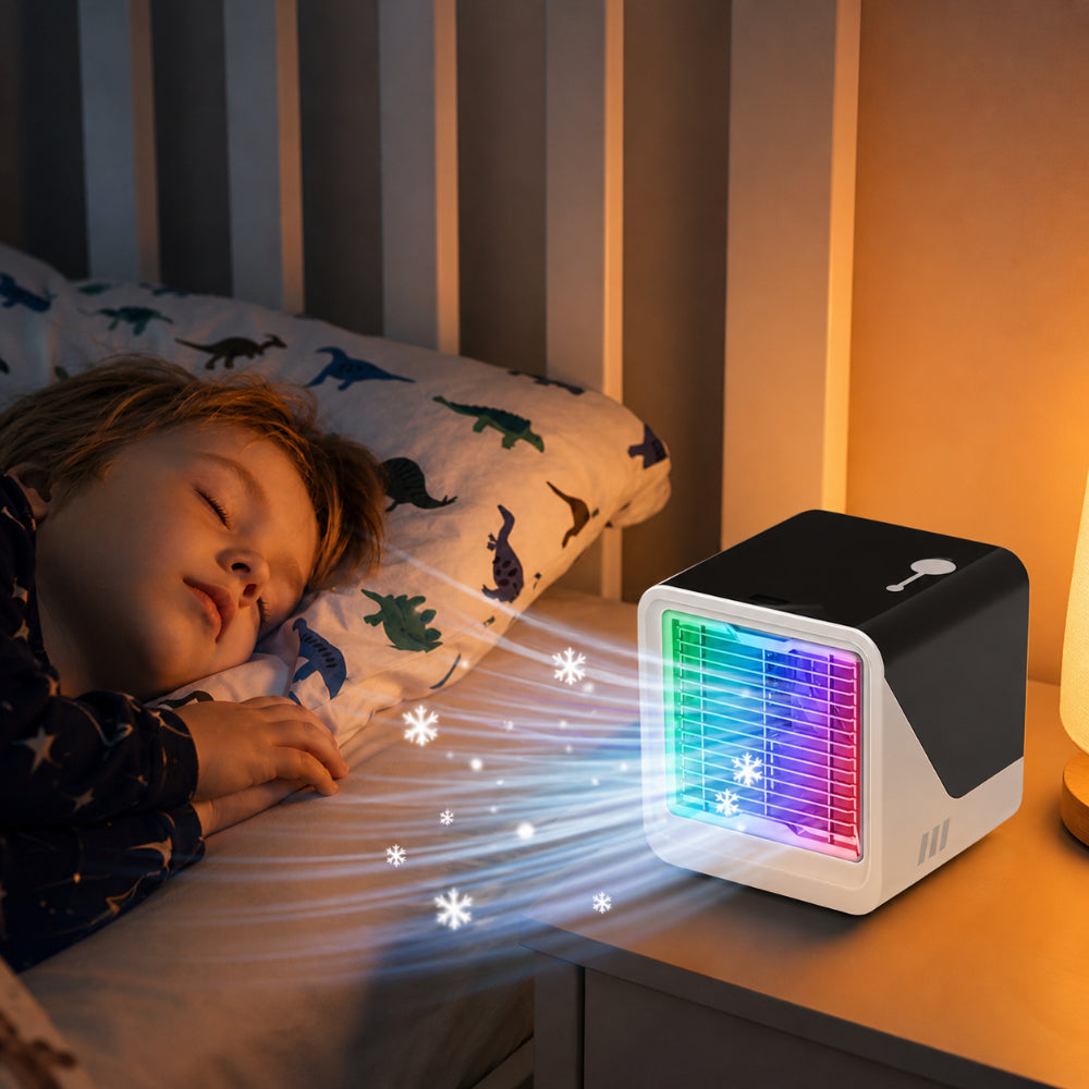 Ar Condicionado Portátil USB Refrigerador de Ar para Secretária Silencioso
