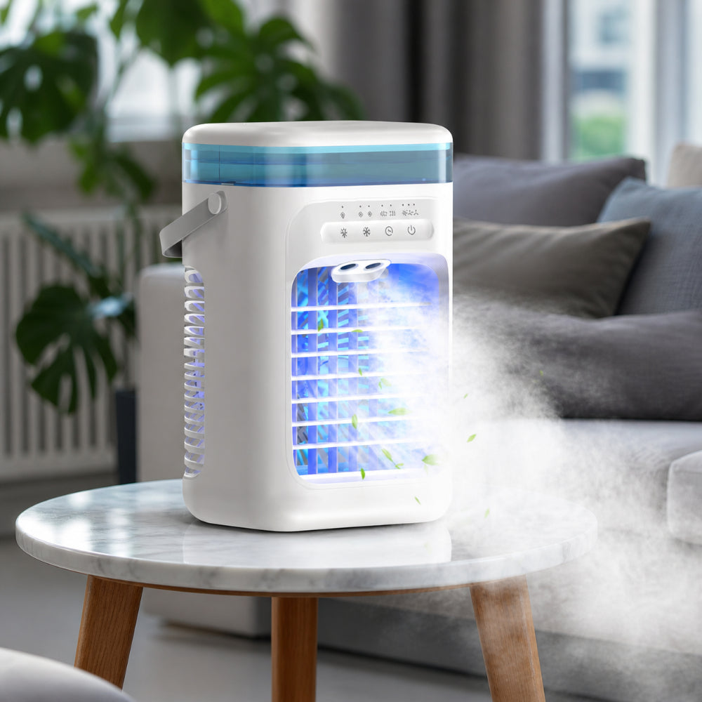 Ar Condicionado Portátil USB Humidificador e Arrefecedor de Ar