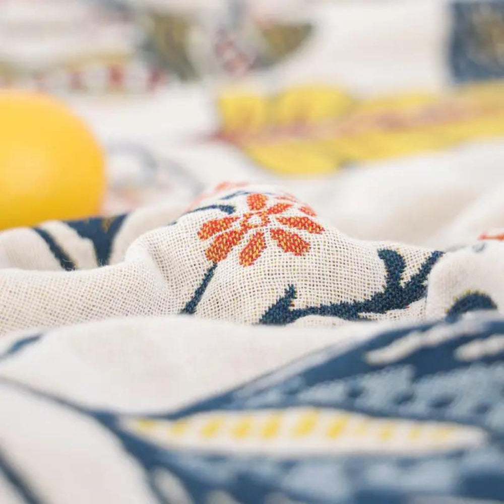 Coperta Letto Floreale per Arredo Divano Plaid Decorativo Reversibile