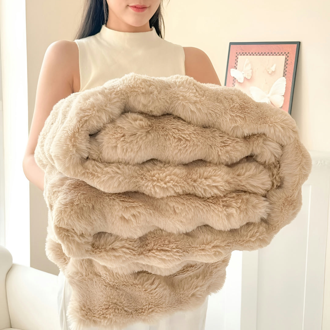 Synthetic Fur Blanket Warm Faux Fur Blanket