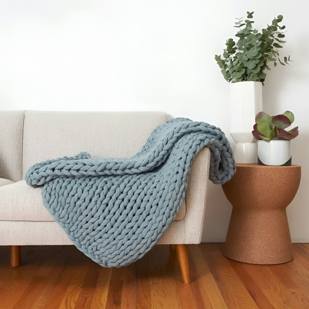 Heavy Cooling Sleep Blanket Woven Sofa
