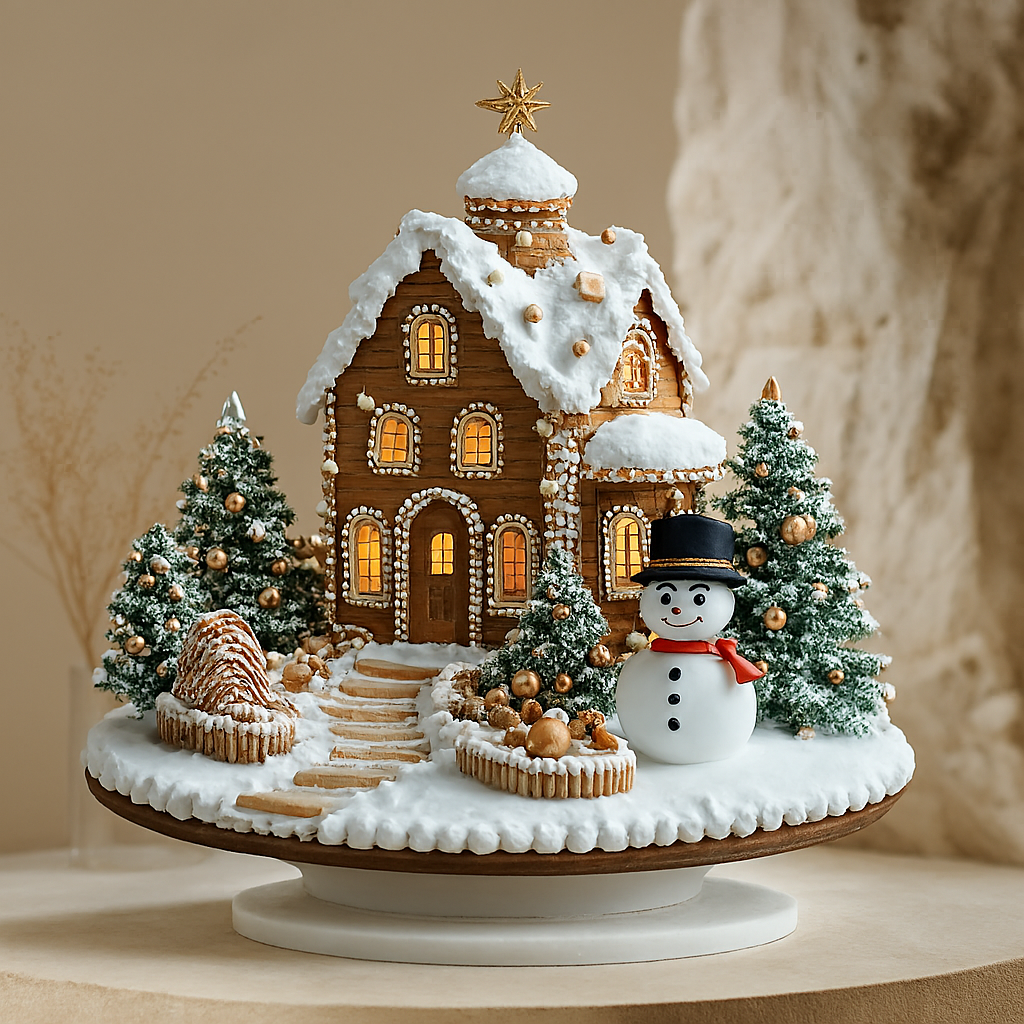 BohoGinger - Acrylic Gingerbread House Christmas Decoration