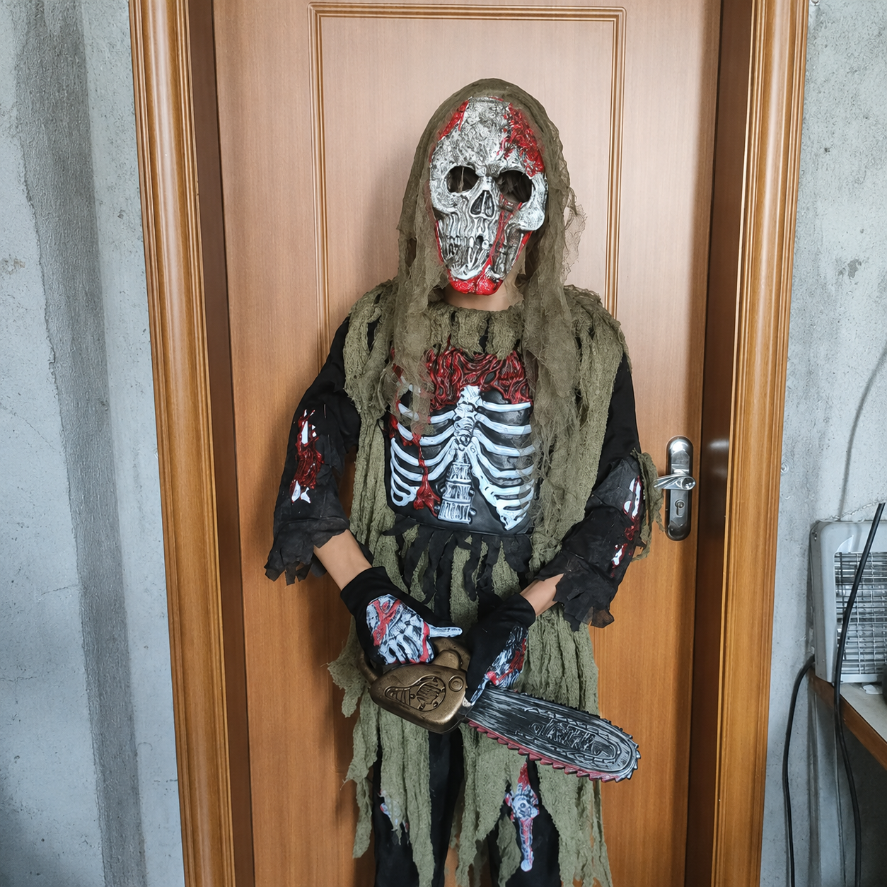 Costume di Halloween per Bambino Scheletro Zombie Horror