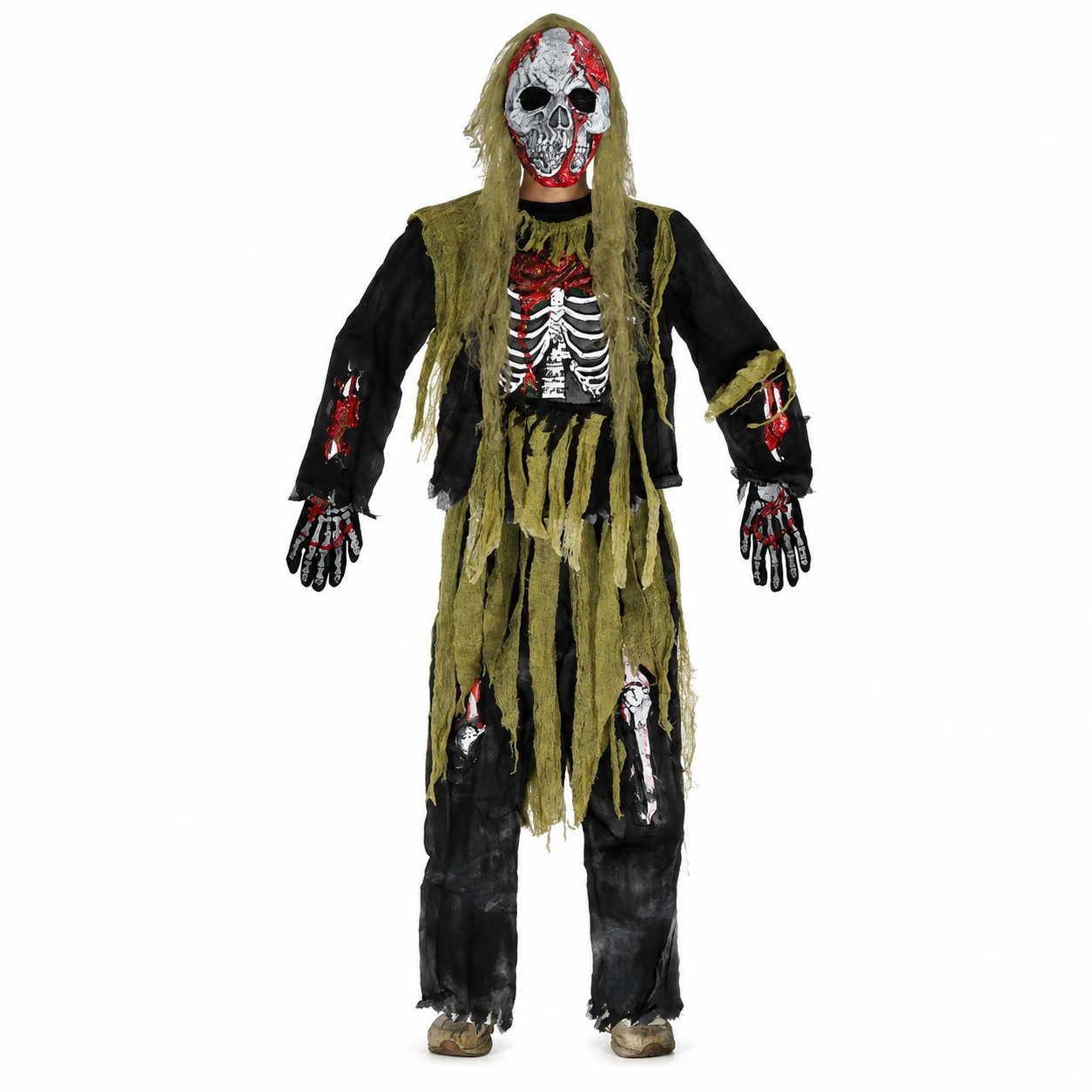 Costume di Halloween per Bambino Scheletro Zombie Horror