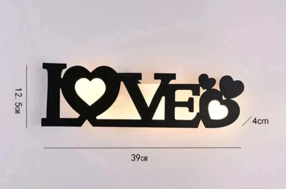 LetterGlow - Lâmpada de Letras LED Moderna para Montagem na Parede – Iluminação Decorativa