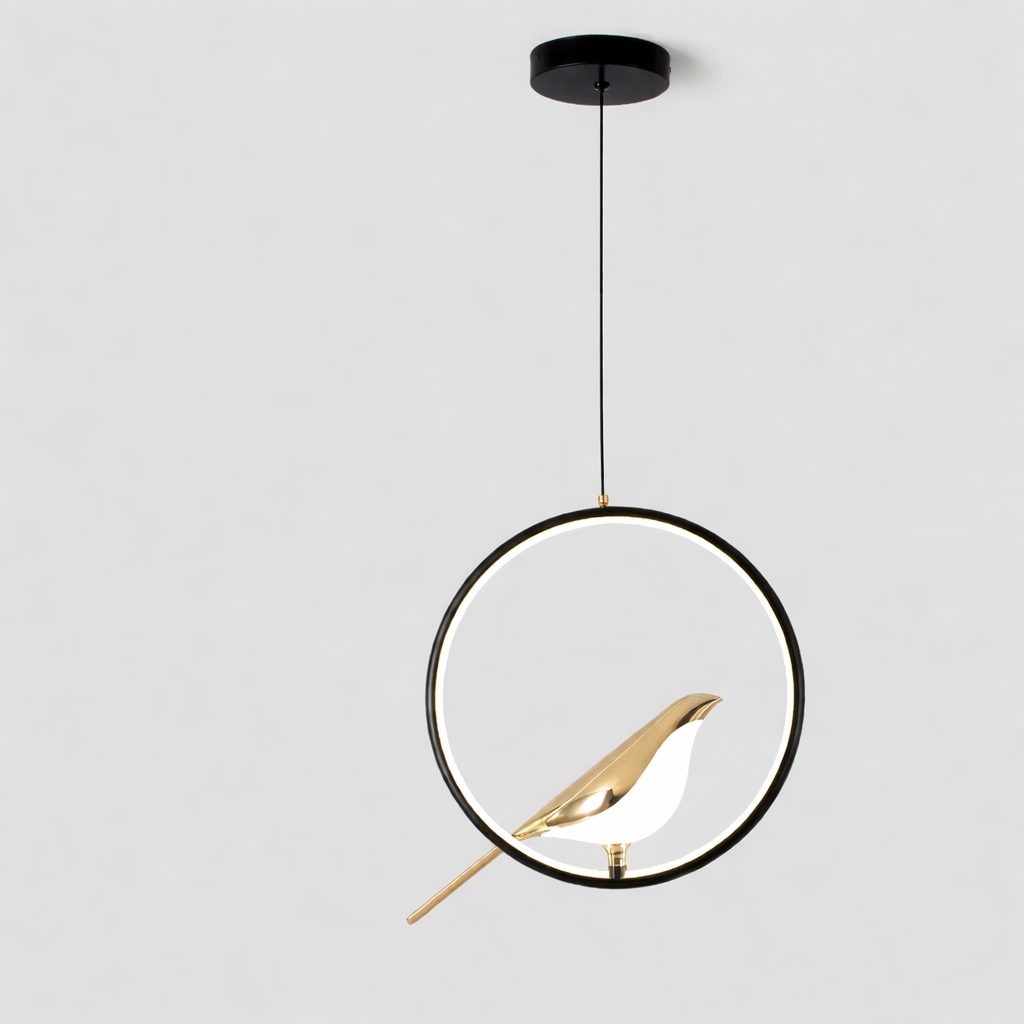 Candeeiro suspenso de círculos LED Creatieve Vogels