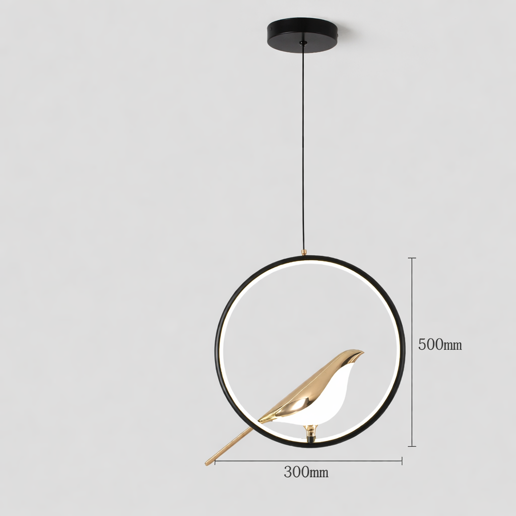 Candeeiro suspenso de círculos LED Creatieve Vogels