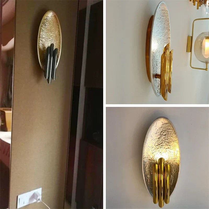 GoudenPijpen - Lampada da parete LED moderna per soggiorno e corridoio