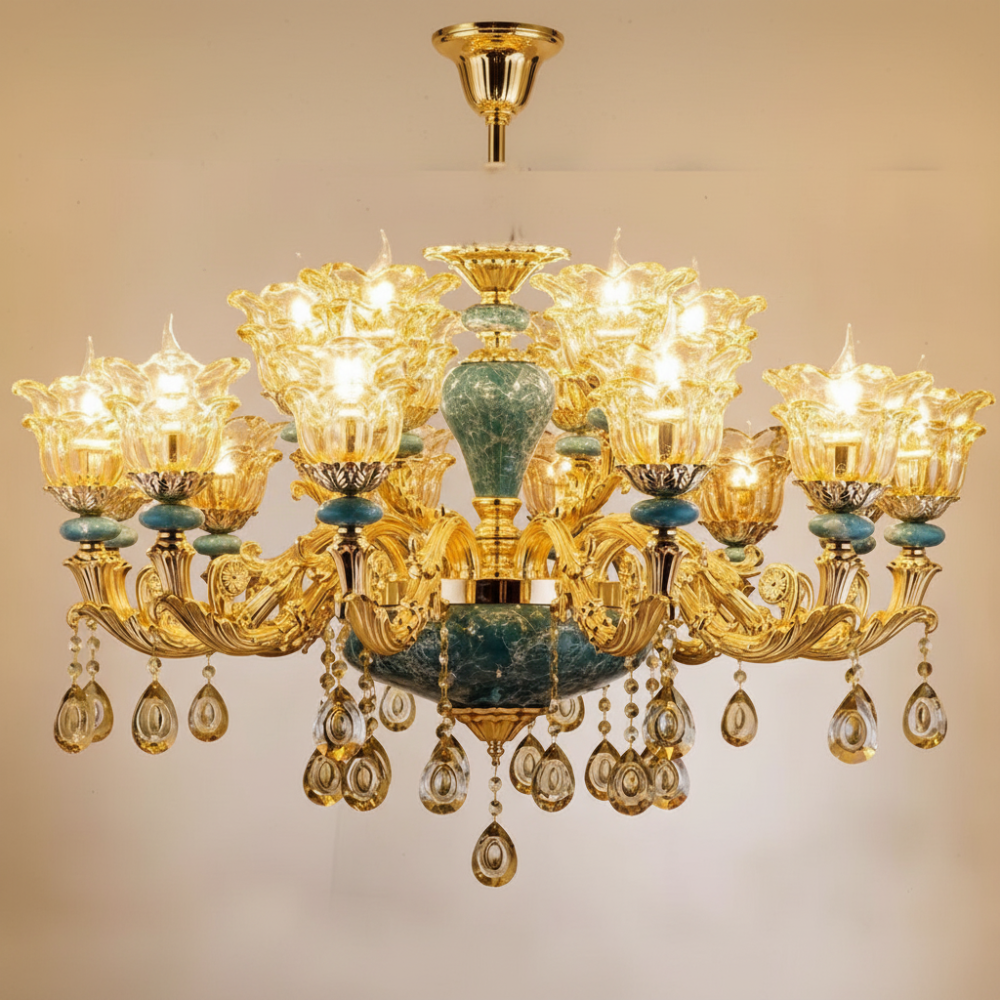 CrystalLuxe - Elegant European Crystal Wall Lamp for Luxury Interiors