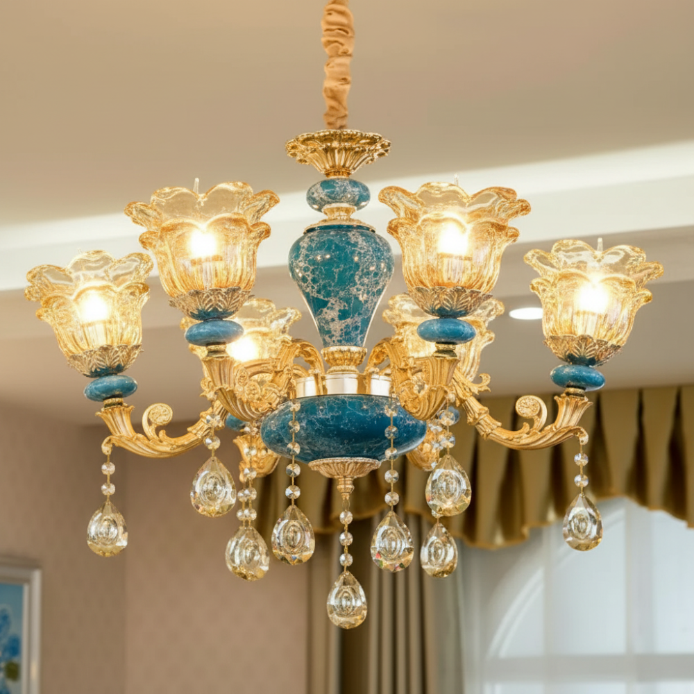 CrystalLuxe - Elegant European Crystal Wall Lamp for Luxury Interiors