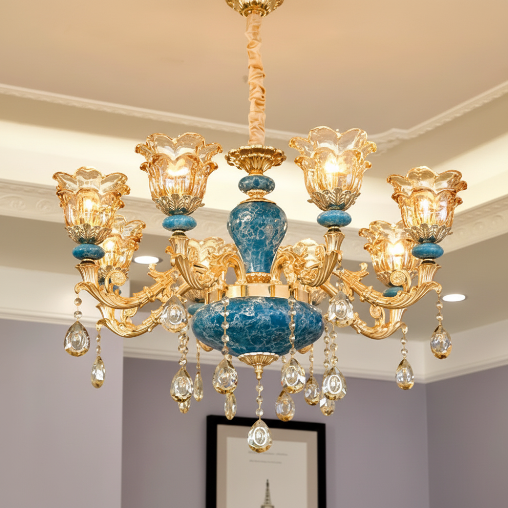 CrystalLuxe - Elegant European Crystal Wall Lamp for Luxury Interiors