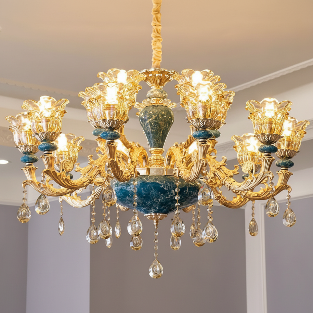 CrystalLuxe - Elegant European Crystal Wall Lamp for Luxury Interiors