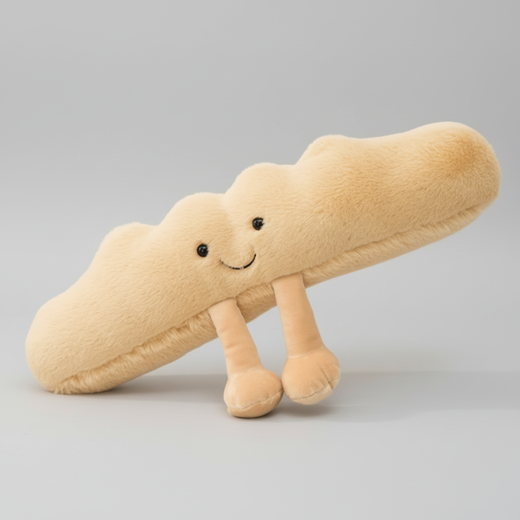 Cuddly Food Plushies Pretzel Croissant Toast Toy for All Ages 3