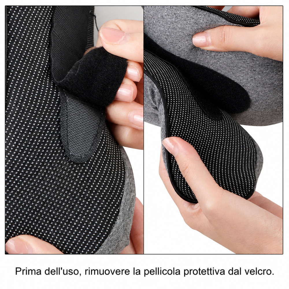 Cuscino da viaggio portatile per il collo