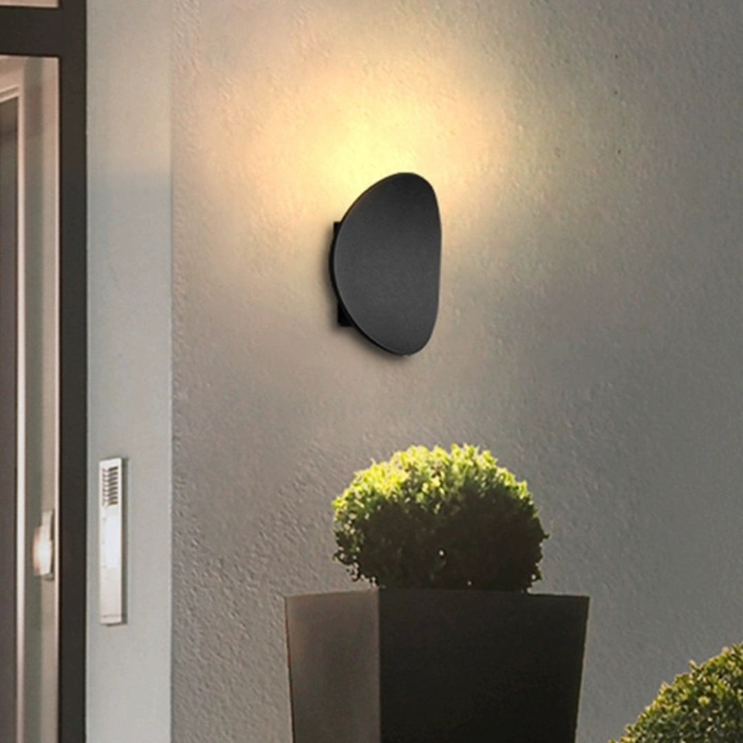Lâmpada de Parede LED com Disco de Alumínio Criativo