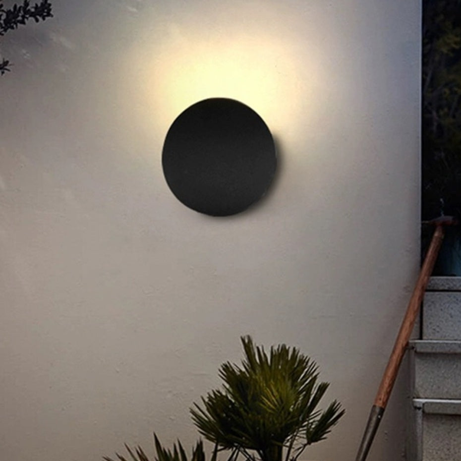 Lâmpada de Parede LED com Disco de Alumínio Criativo