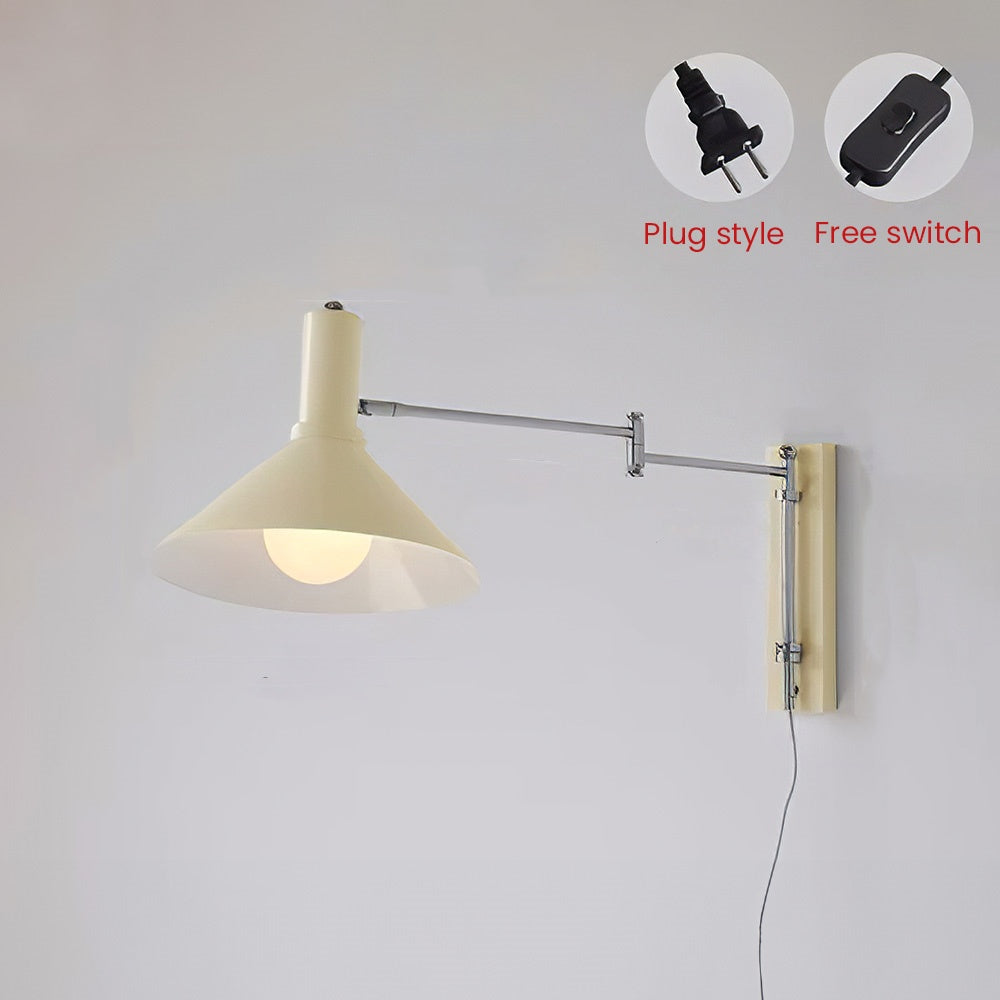 Lámpara de pared de hierro giratoria moderna