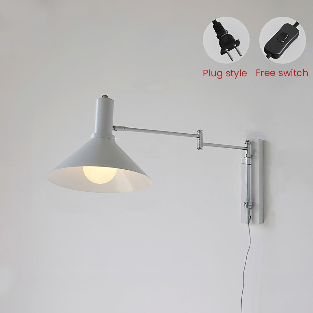 Lámpara de pared de hierro giratoria moderna