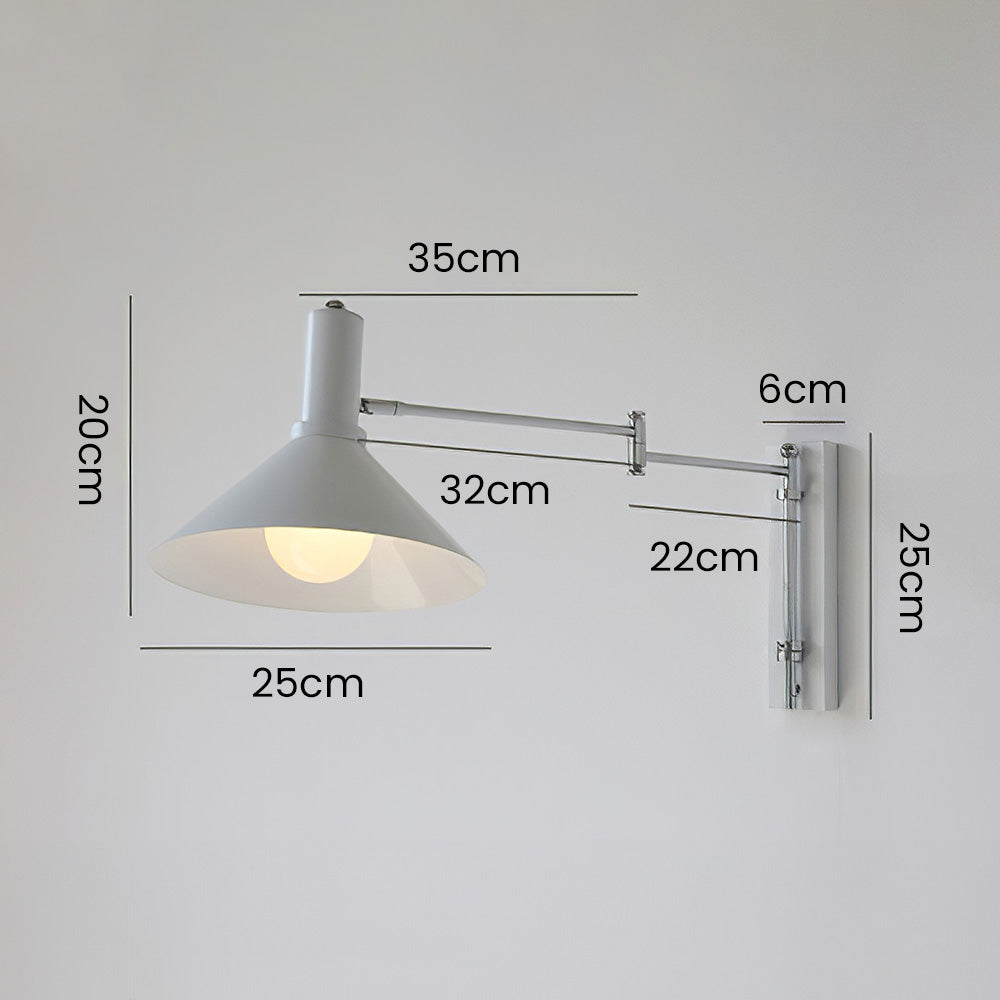 Lámpara de pared de hierro giratoria moderna