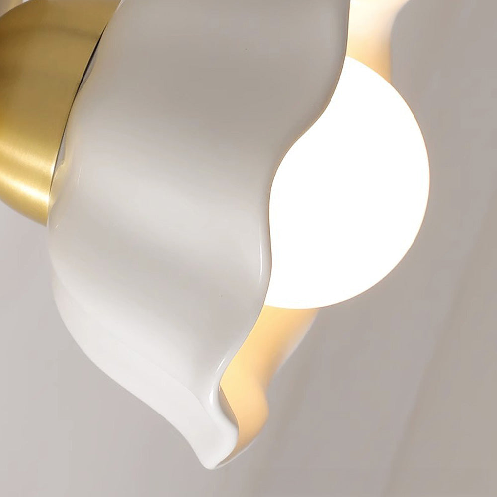 Lampada da parete regolabile bianca francese