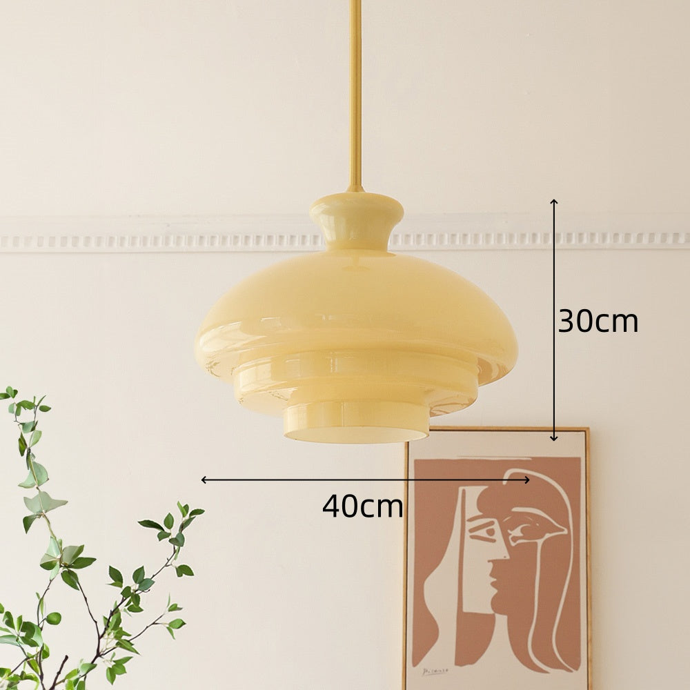 Lâmpada suspensa Bauhaus em gel com três camadas
