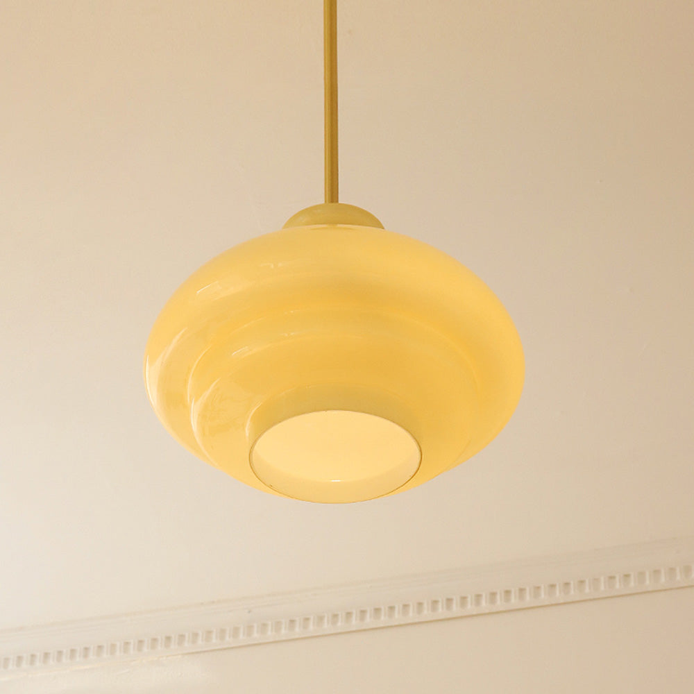 Lâmpada suspensa Bauhaus em gel com três camadas