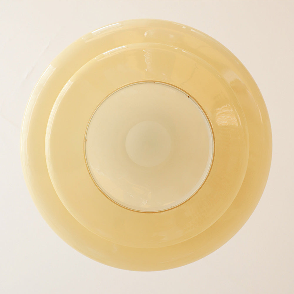 Lâmpada suspensa Bauhaus em gel com três camadas