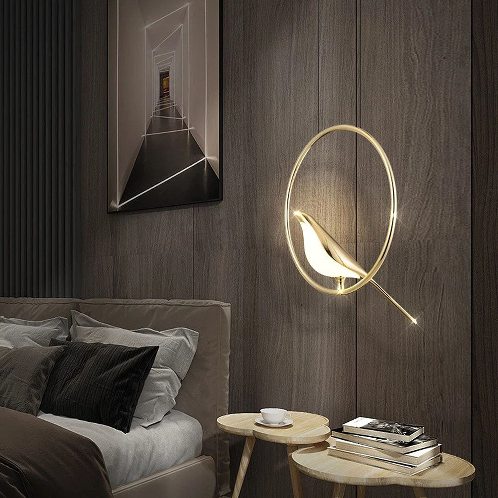 Candeeiro suspenso de círculos LED Creatieve Vogels