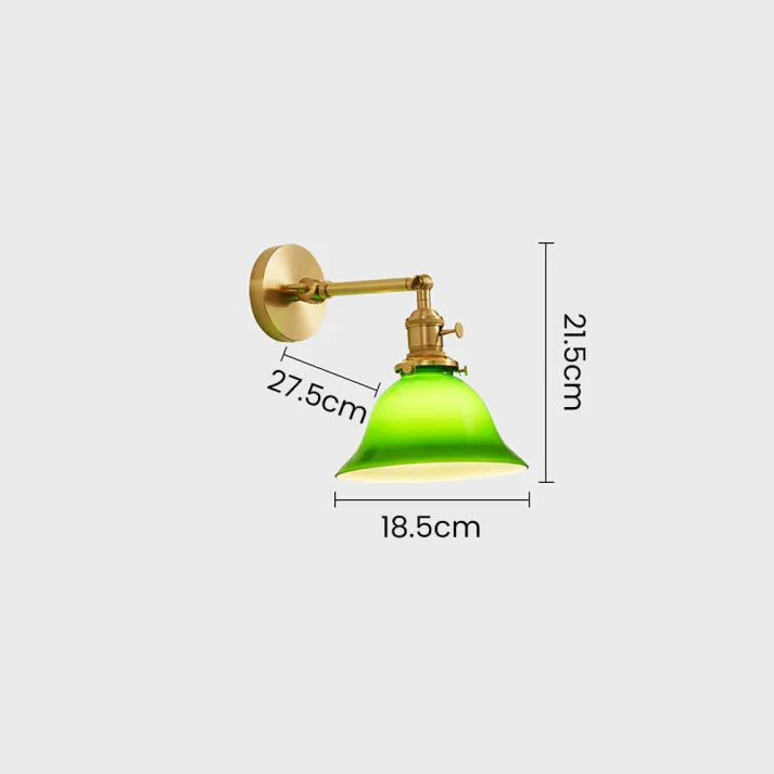 VintageGreen – Adjustable Classic Wall Lamp for Stylish Lighting