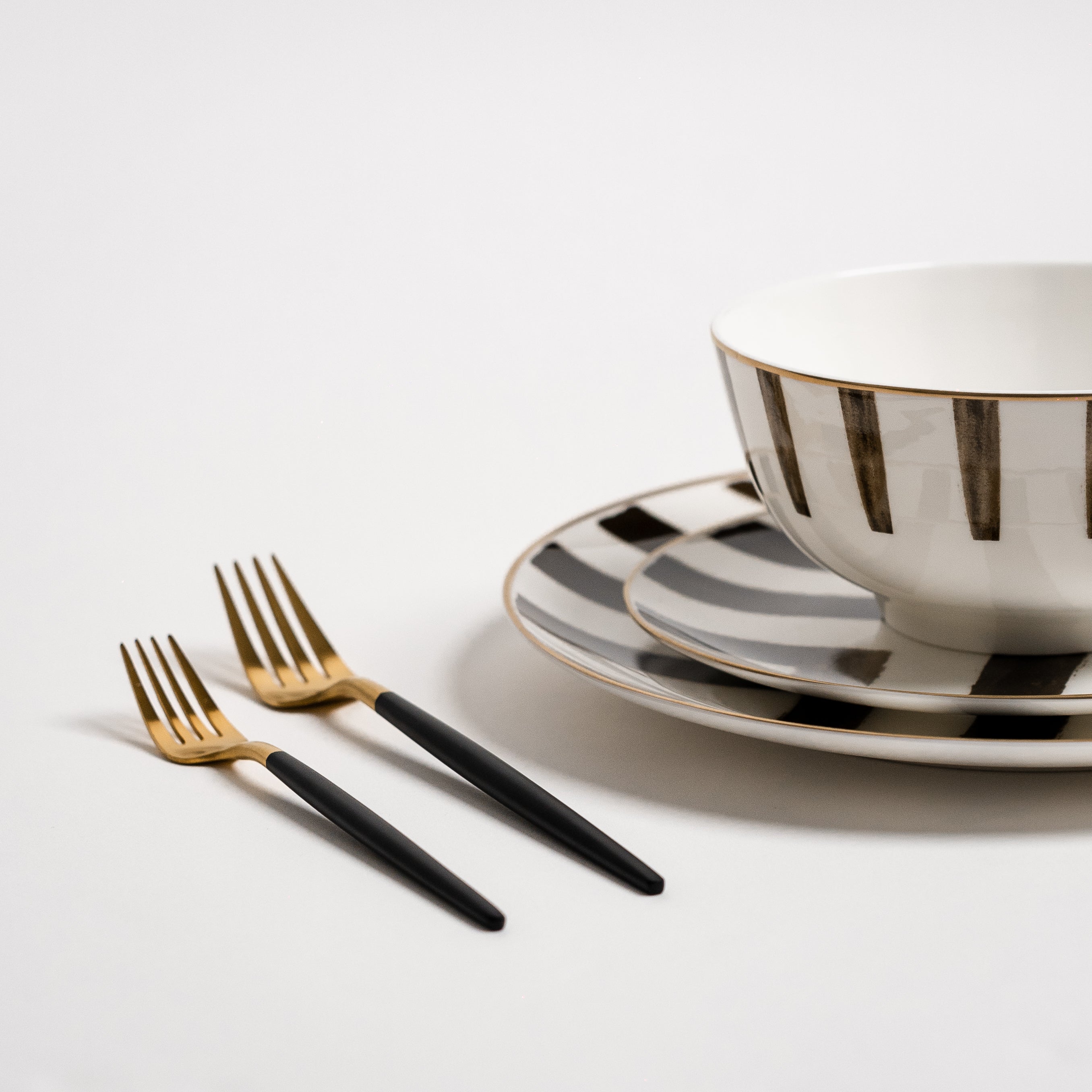 Juego de platos Davi Zwarte Crossroad