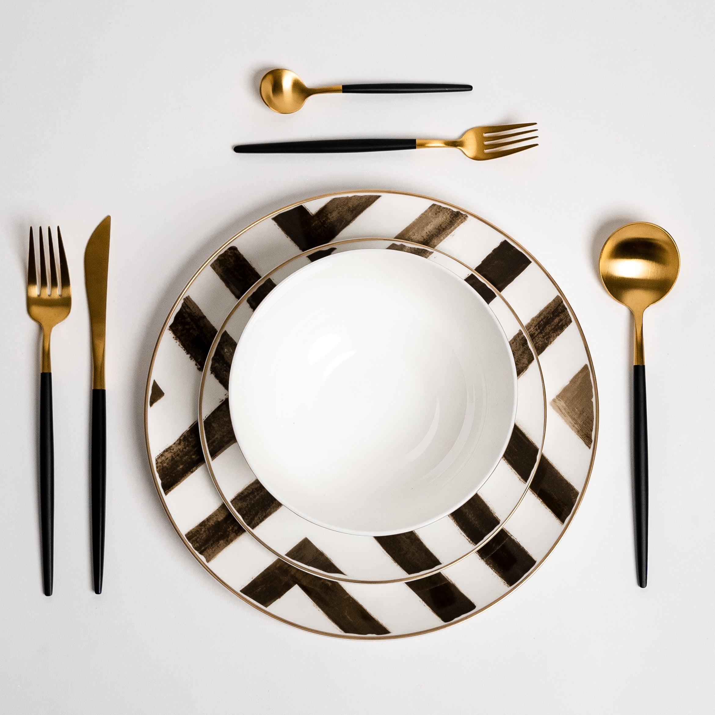 Juego de platos Davi Zwarte Crossroad