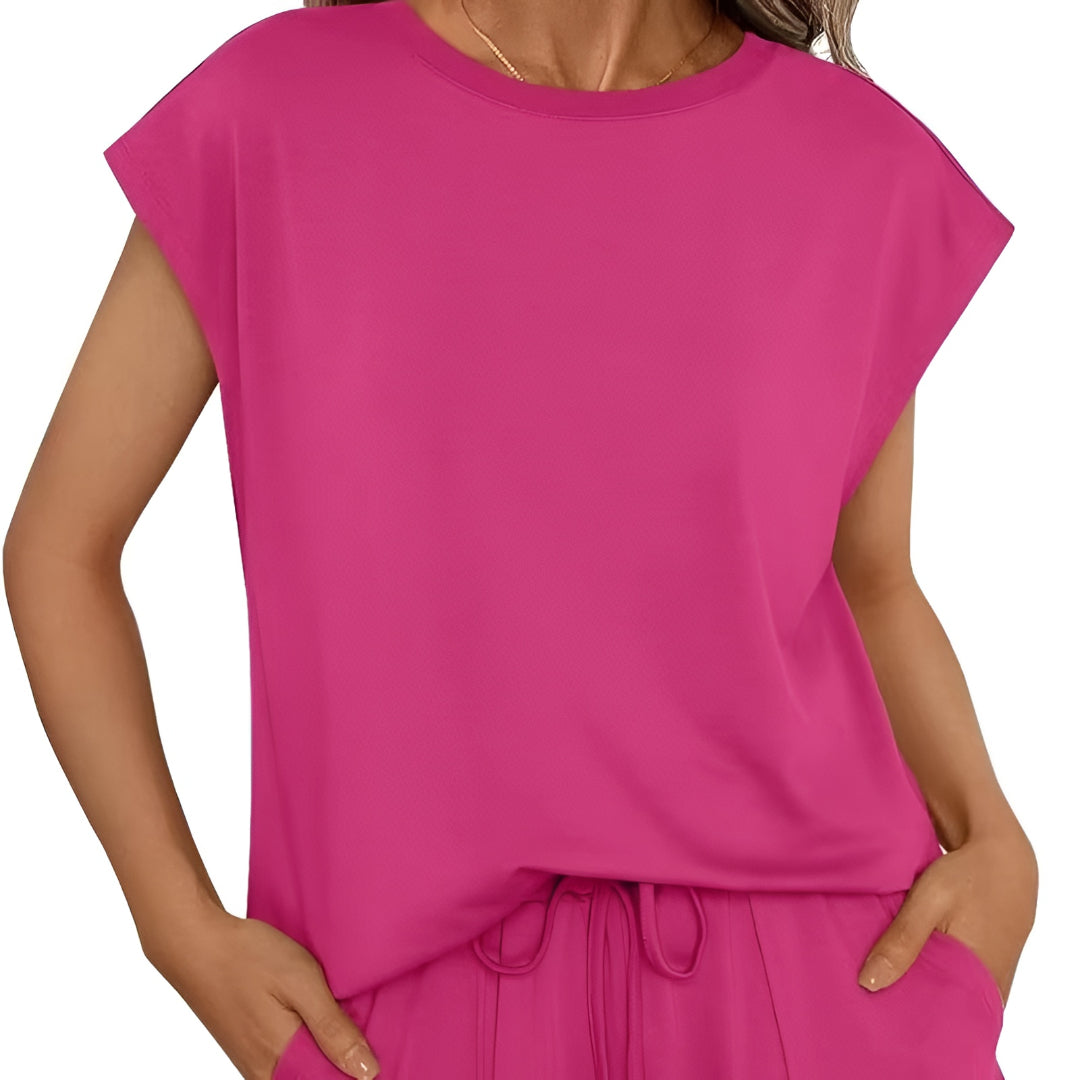 Set Donna Pantaloncini Set Lounge Casual Comfort Vestibilità