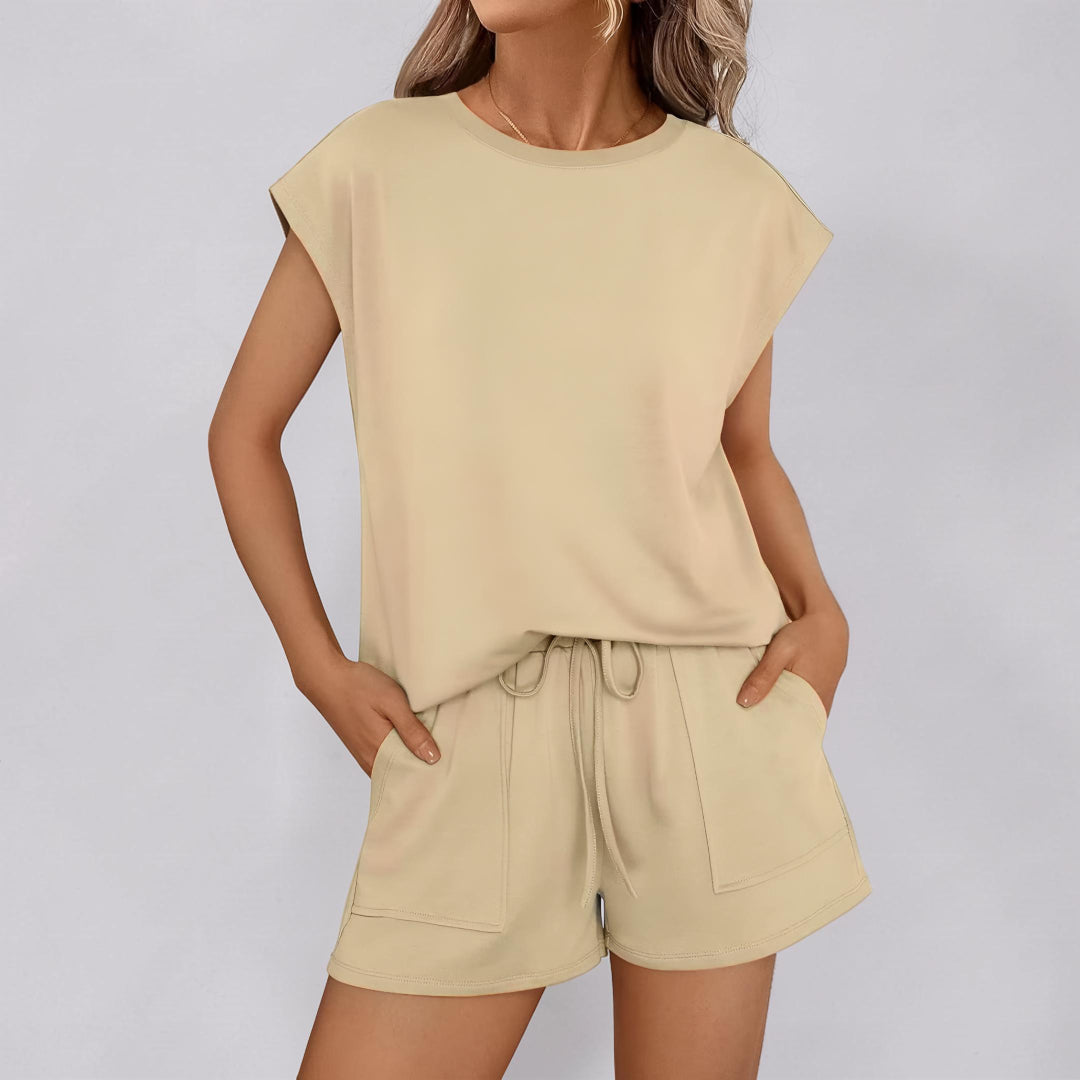Set Donna Pantaloncini Set Lounge Casual Comfort Vestibilità