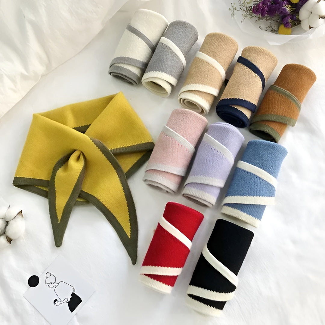 Dames Sjaal Halsdoek Mode Accessoire Retro Stijl Strik