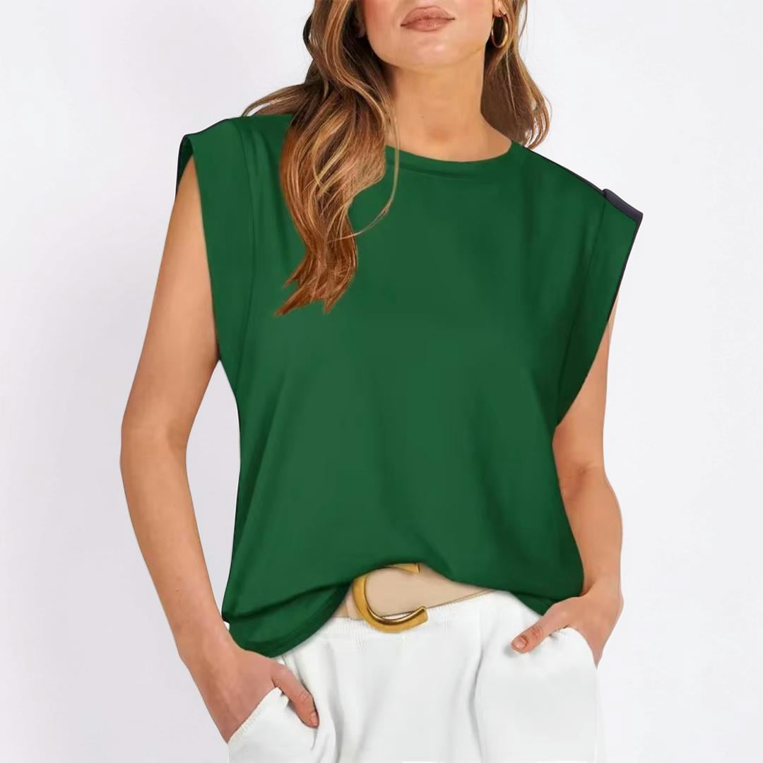 Women's Sleeveless Striped Casual Loose-Fit Top