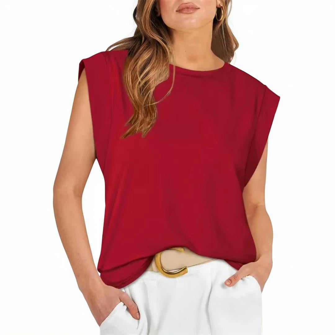Women's Sleeveless Striped Casual Loose-Fit Top